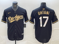 Men's Los Angeles Dodgers Shohei Ohtani #17 Black Limited Game Jerseys