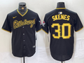 Men's Pittsburgh Pirates Paul Skenes #30 Black Replica Player Jerseys