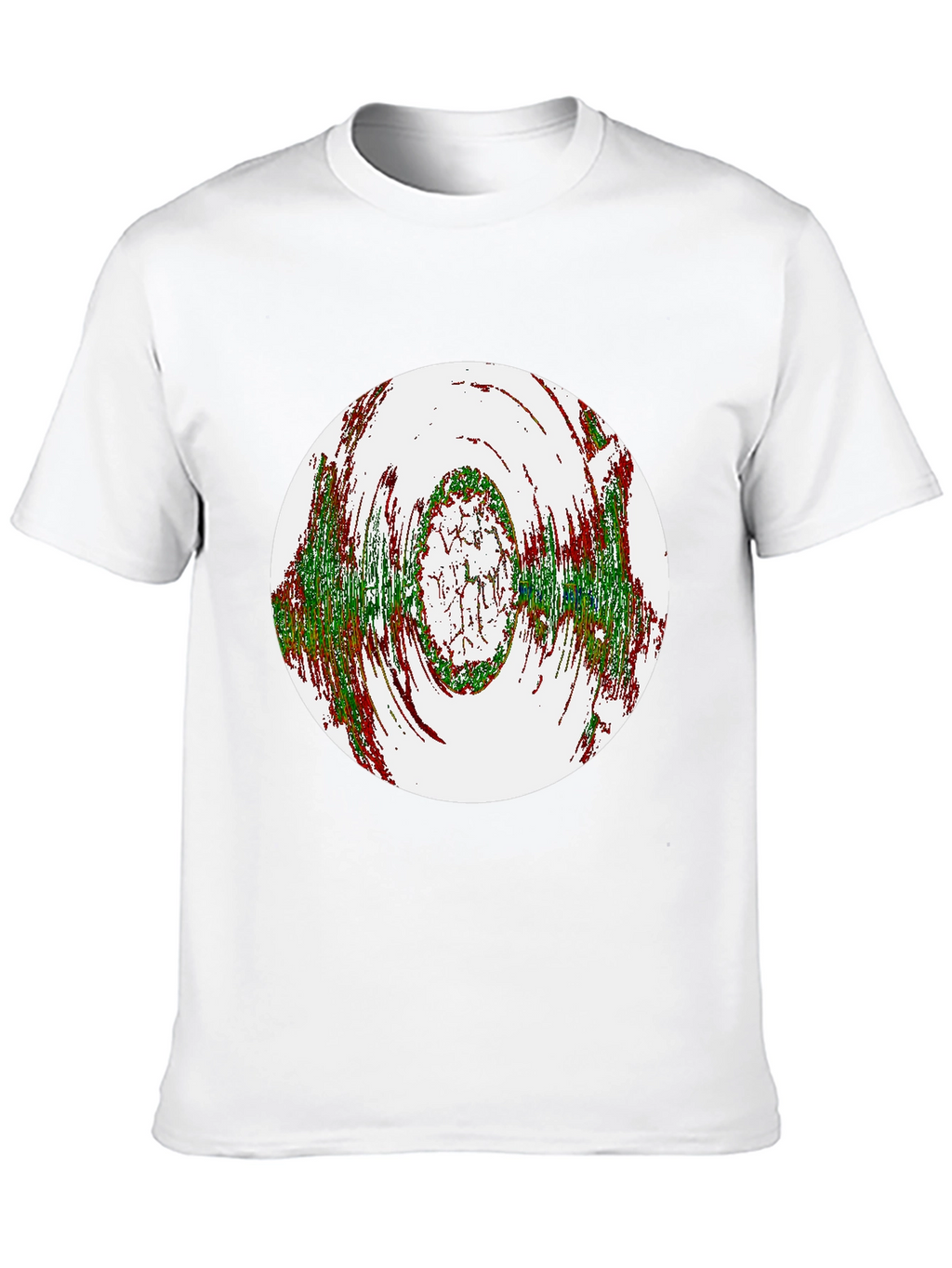 Abstract Circle Graphic Black T-Shirt