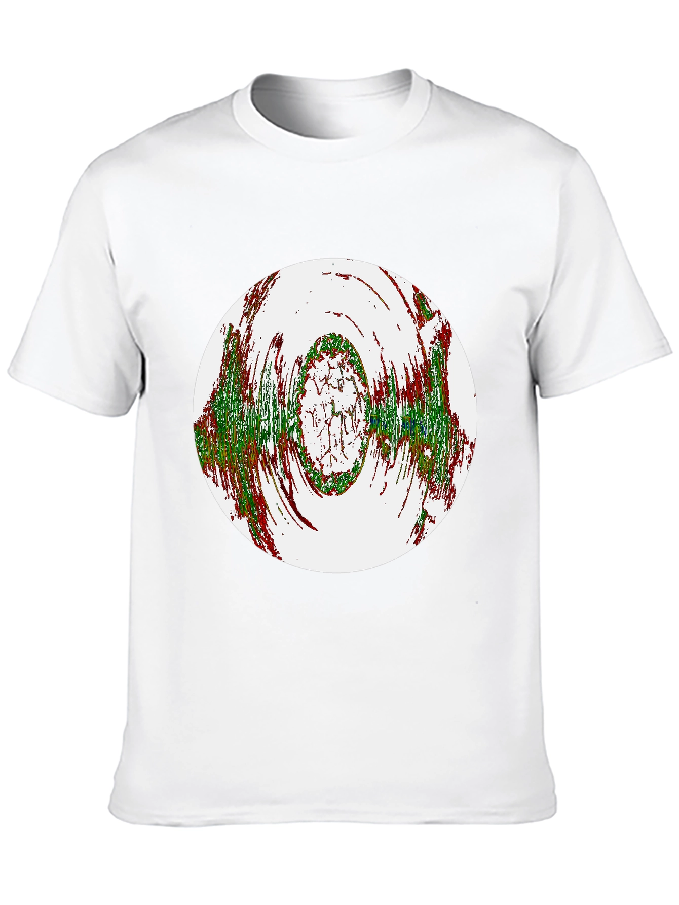 Abstract Circle Graphic Black T-Shirt