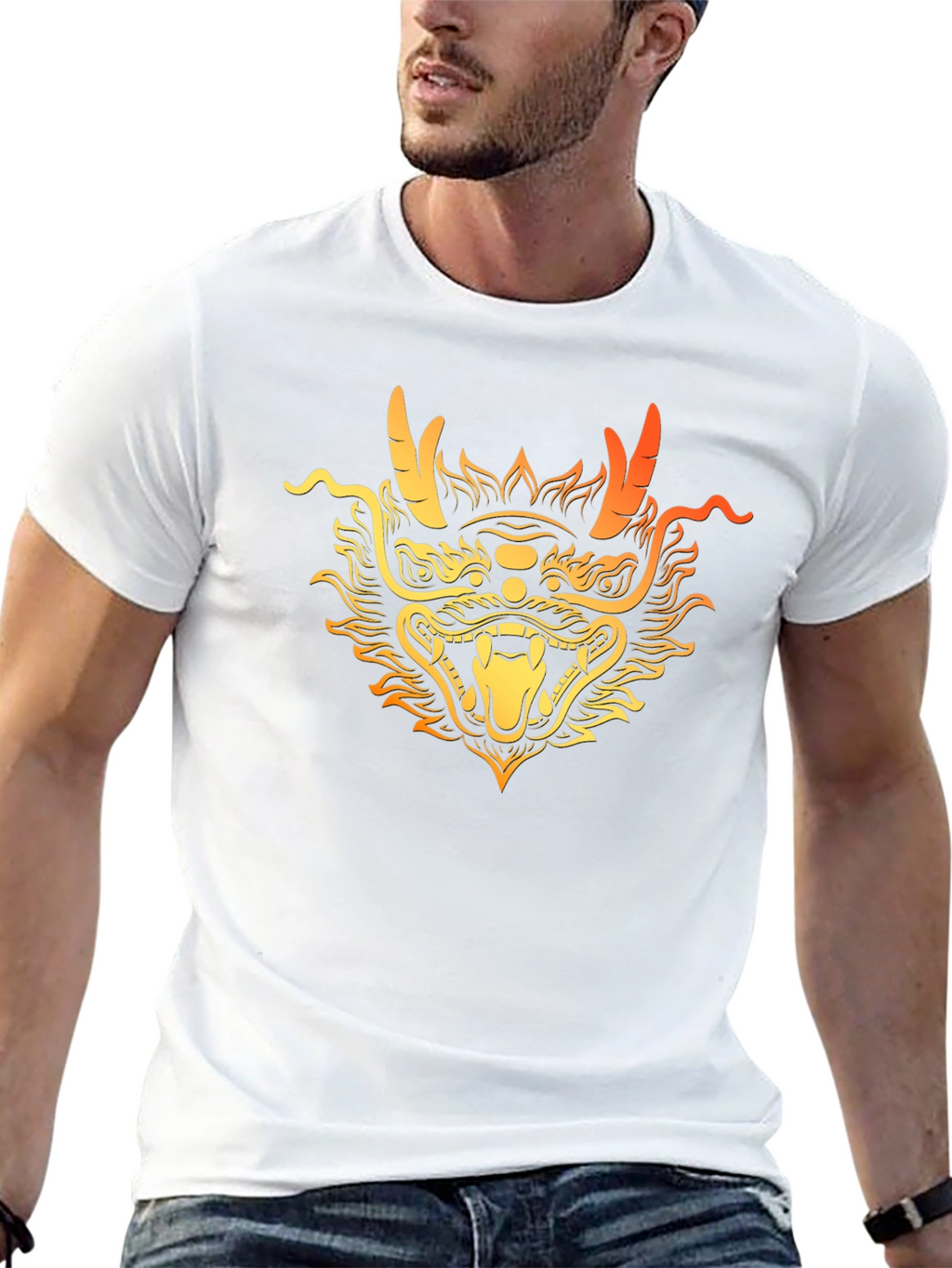 Dragon Graphic Tee - Mens Black T-Shirt