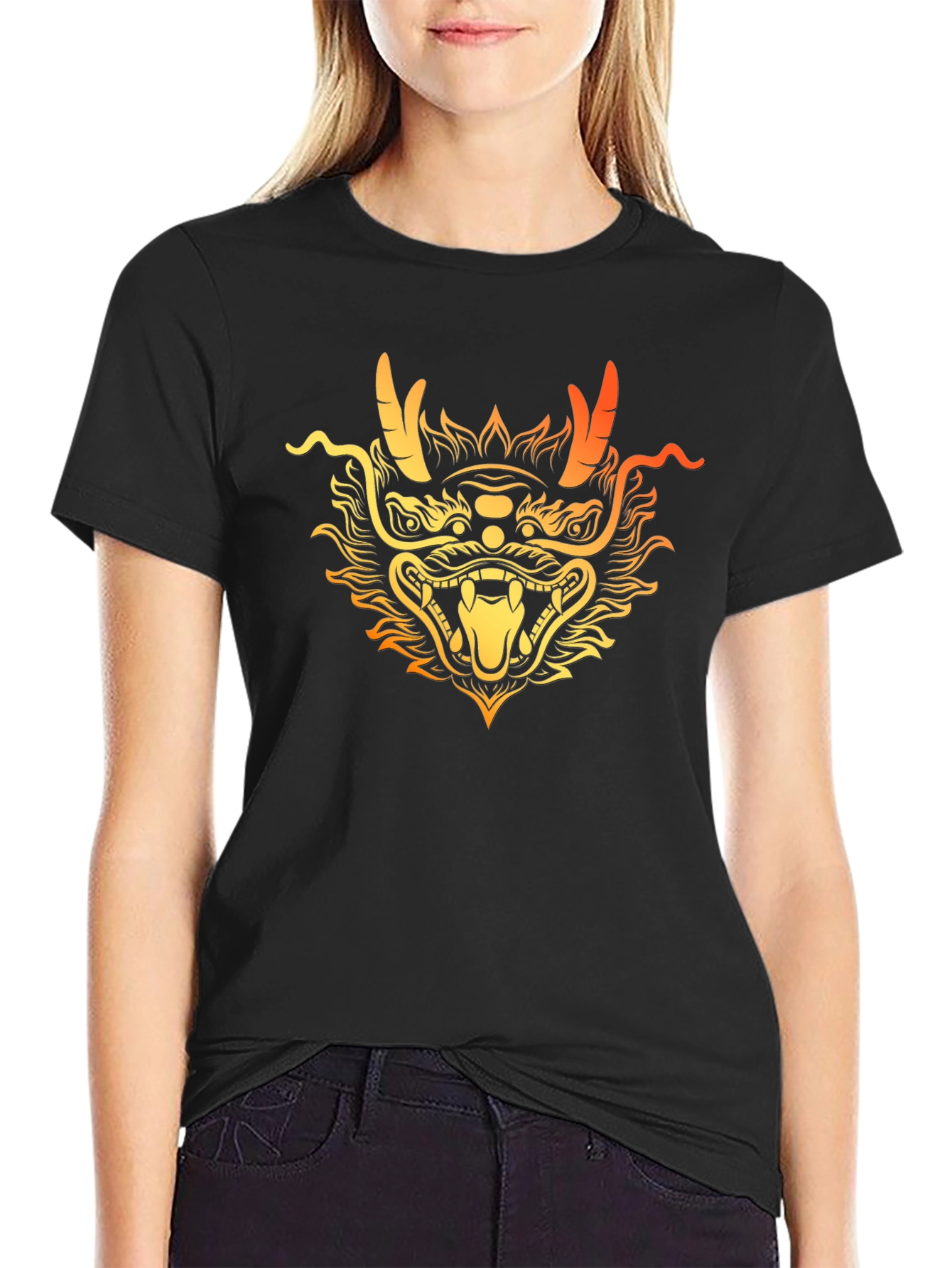 Dragon Graphic Tee - Mens Black T-Shirt