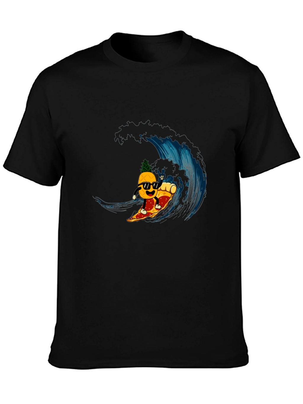 Cool Pineapple Pizza Surf T-Shirt