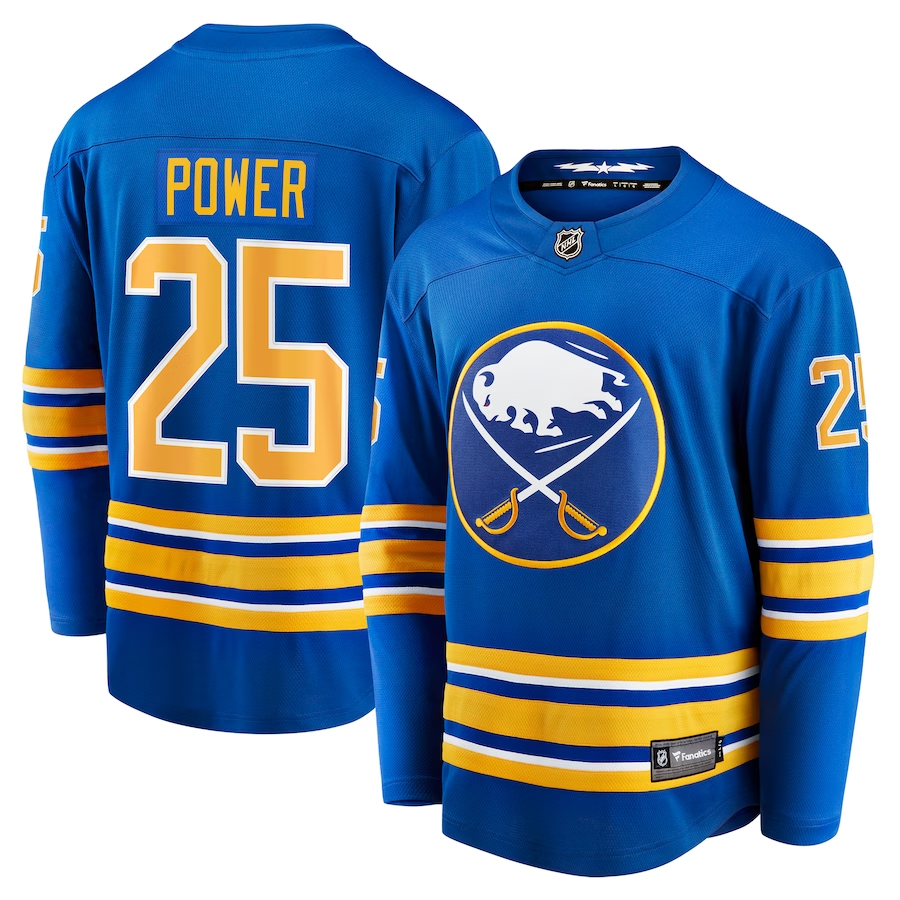 Men's Buffalo Sabres Owen Power #25 Royal Replica Player Jerseys