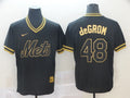 Men's New York Mets Jacob deGrom #48 Black Stitched Jerseys