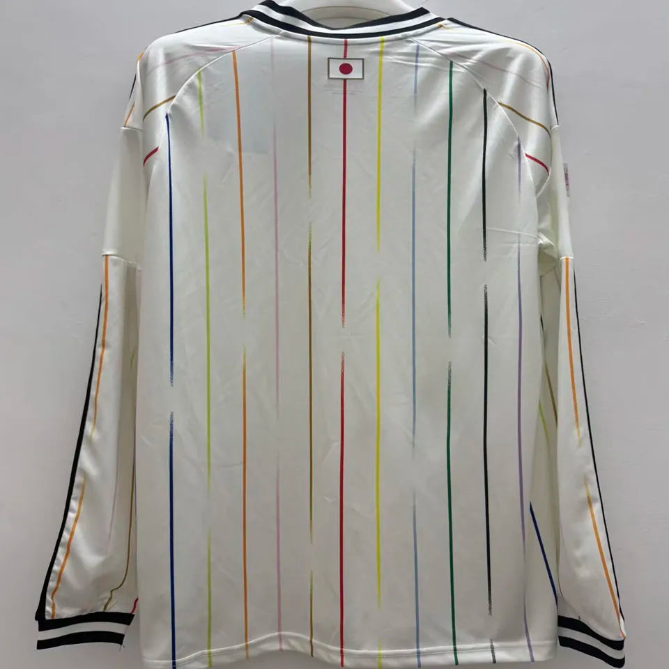 2026/27 Japan Away White Fans Long Sleeve Soccer Jersey Back