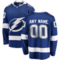 Men's Tampa Bay Lightning Blue Home Breakaway Custom Jerseys