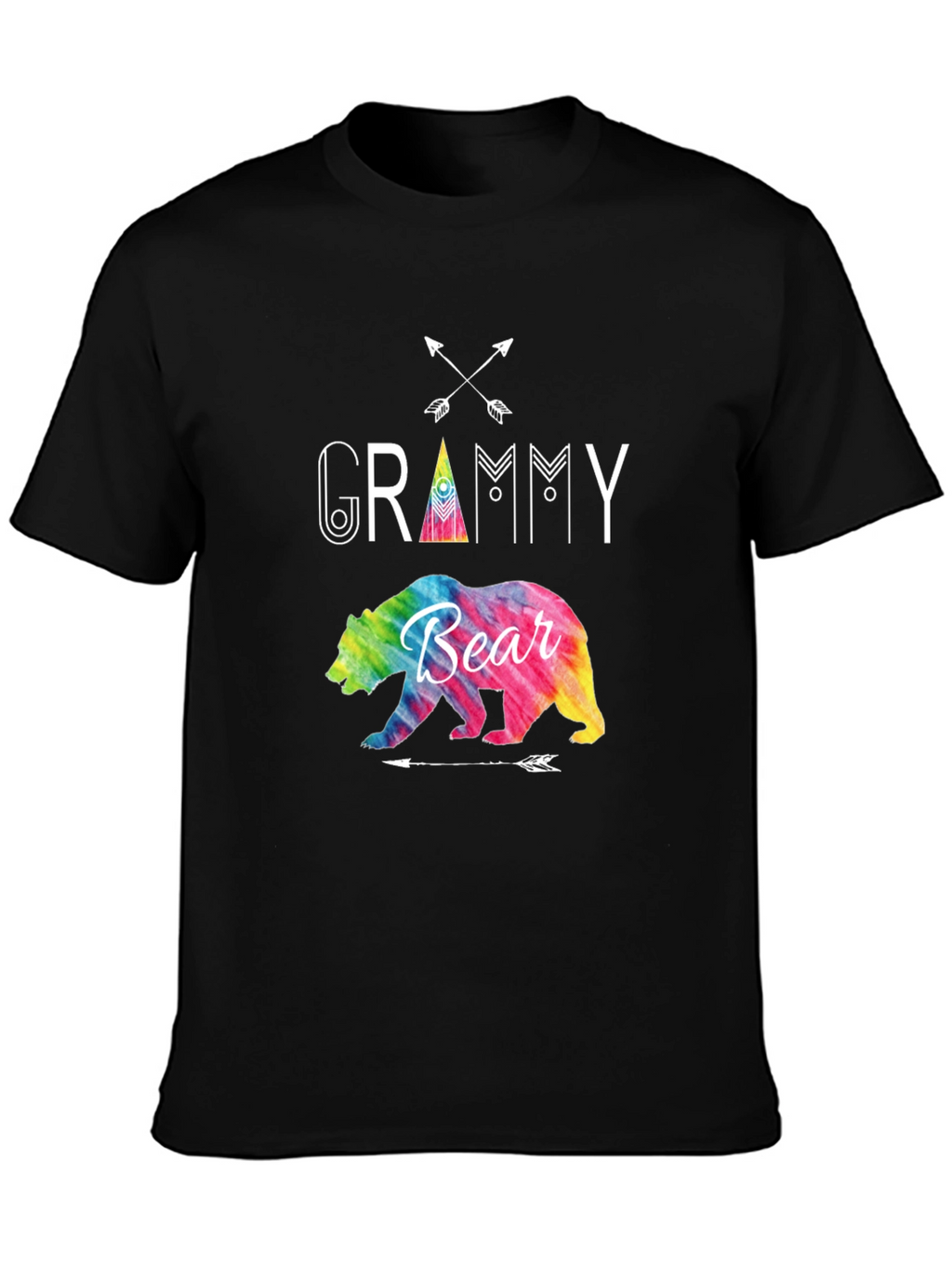 Grammy Bear Tie Dye Graphic T-Shirt