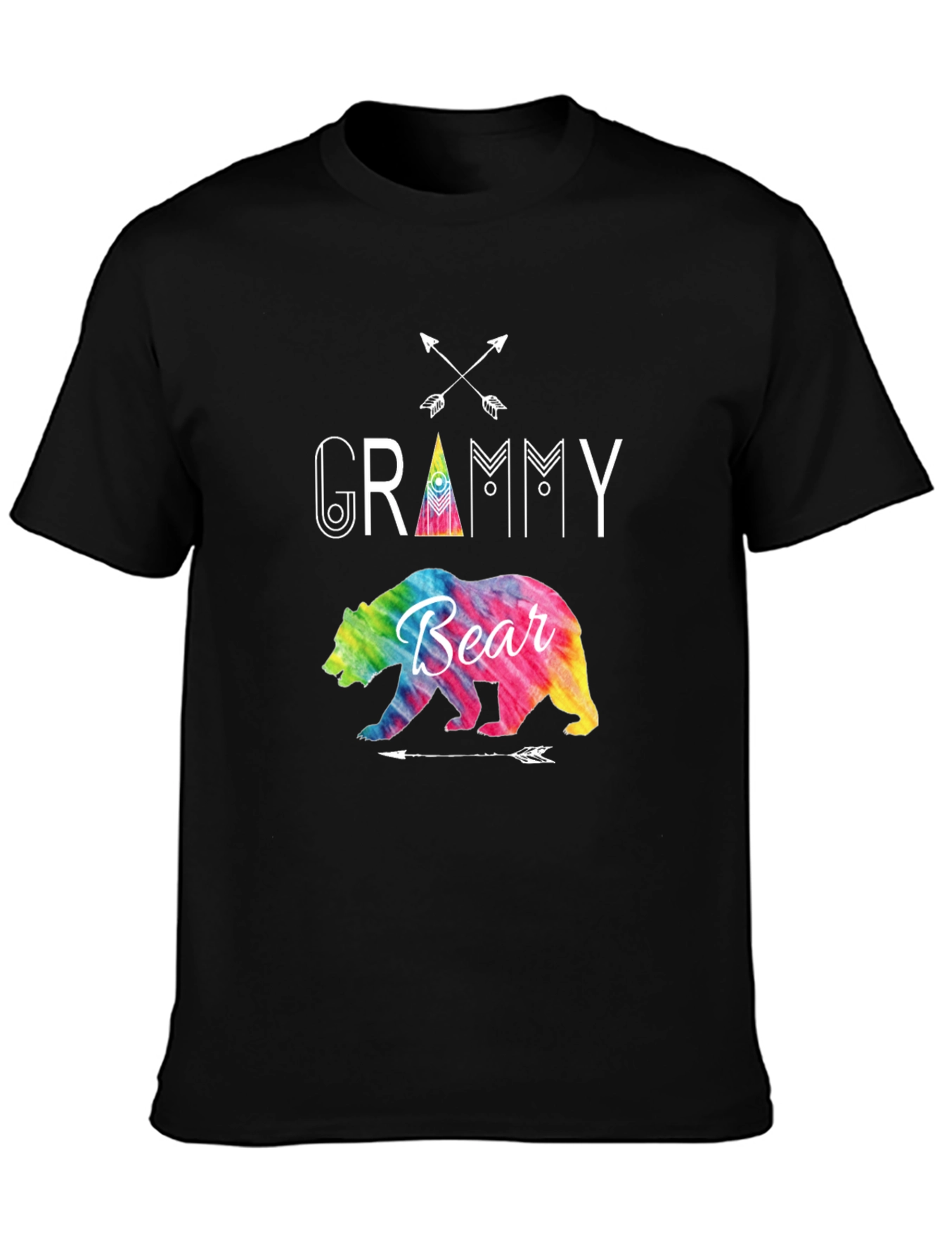 Grammy Bear Tie Dye Graphic T-Shirt