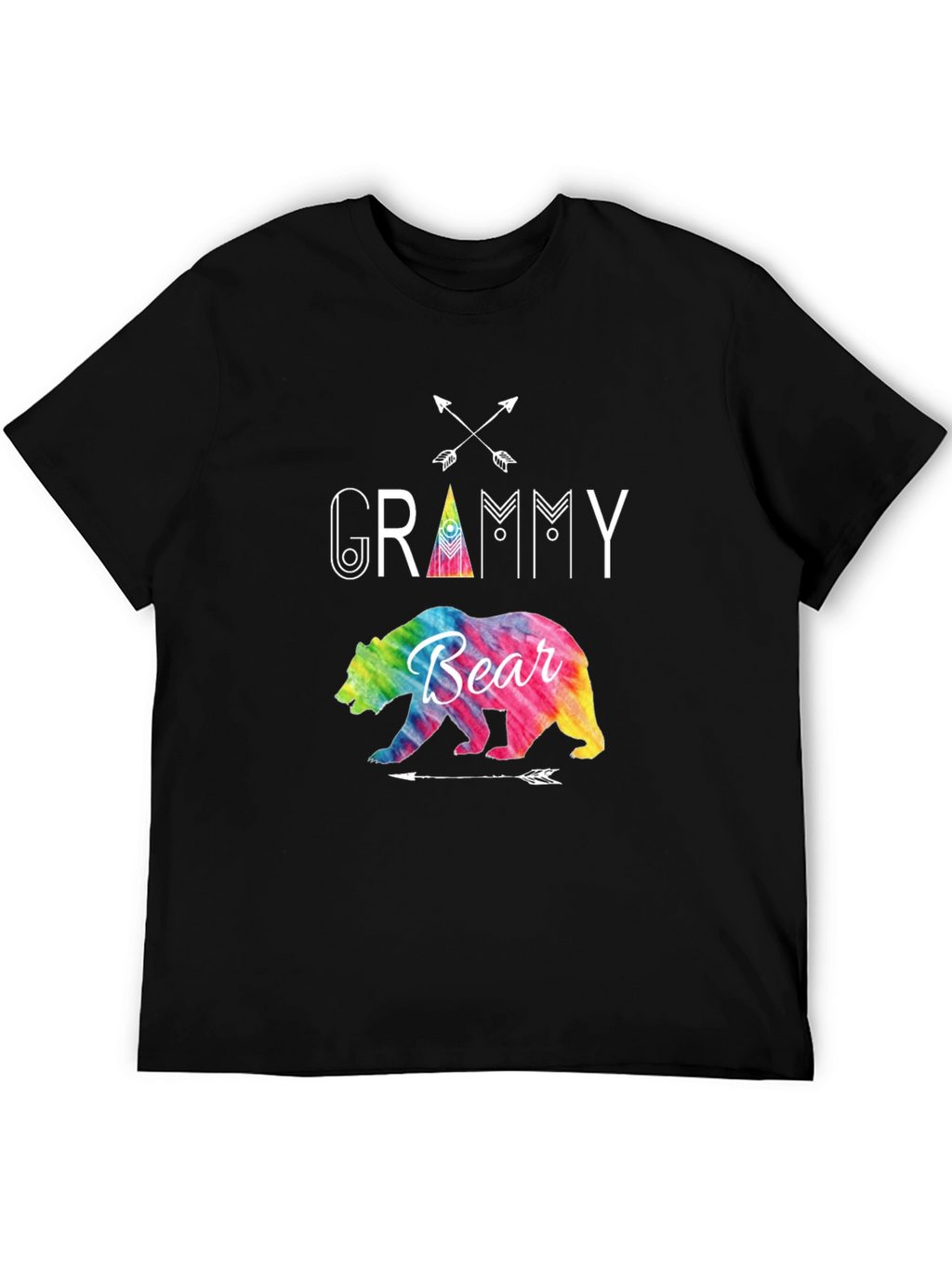 Grammy Bear Tie Dye Graphic T-Shirt