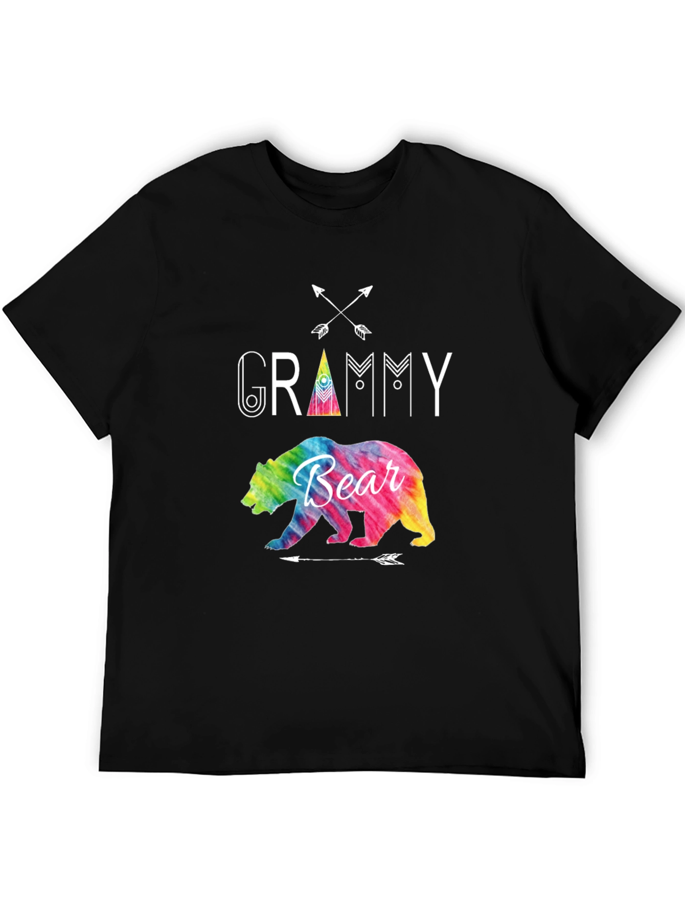 Grammy Bear Tie Dye Graphic T-Shirt