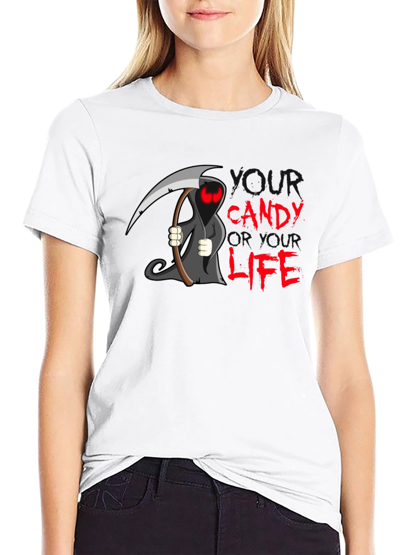 Grim Reaper Candy T-Shirt - Halloween Edition