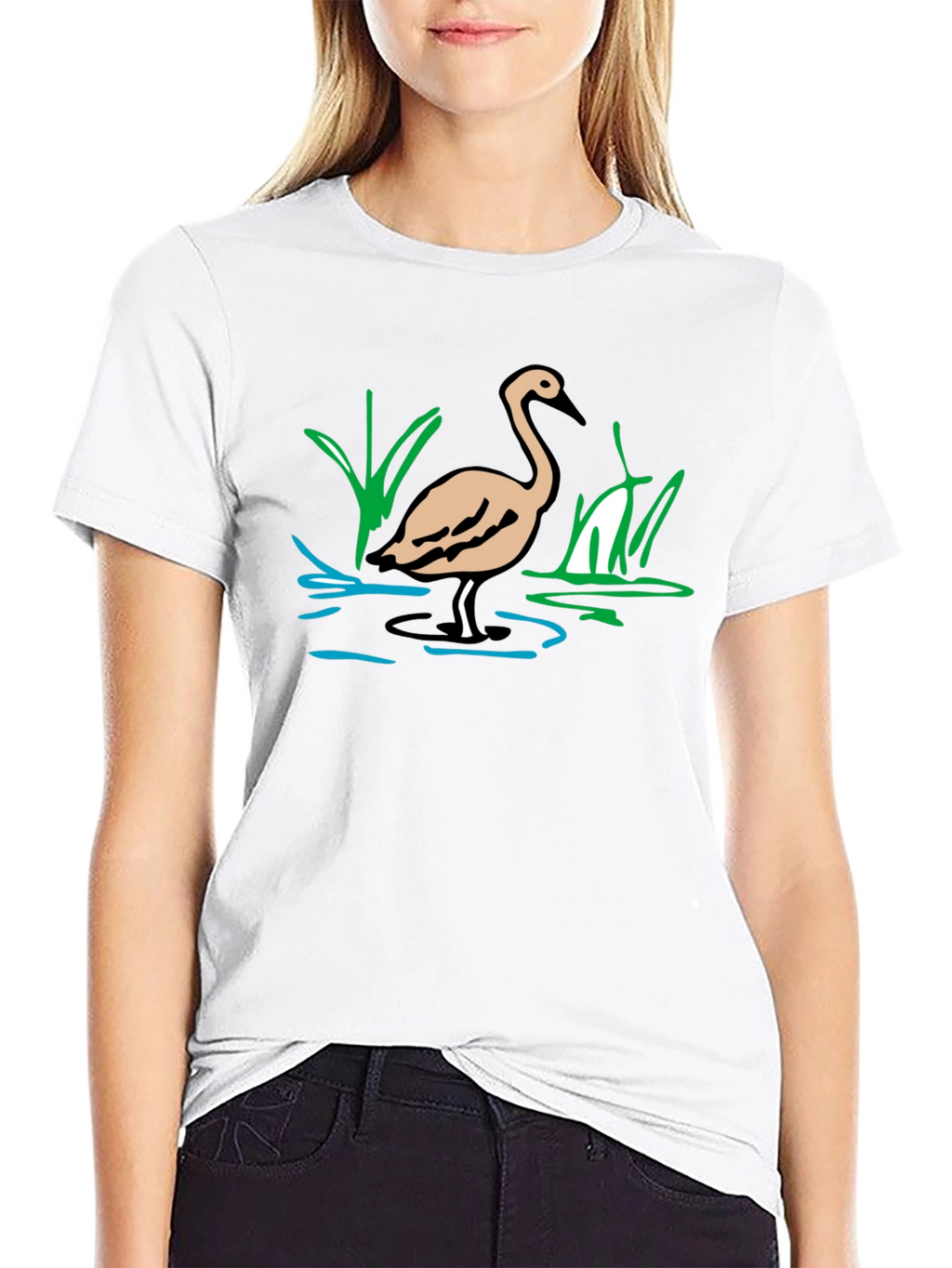 Heron T-Shirt - Nature Inspired Graphic Tee