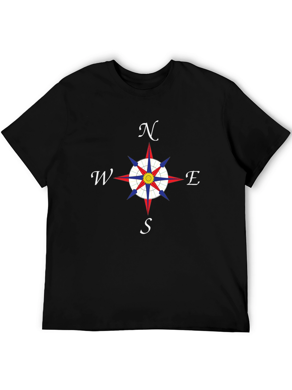 Compass Rose T-Shirt - Nautical Direction Design