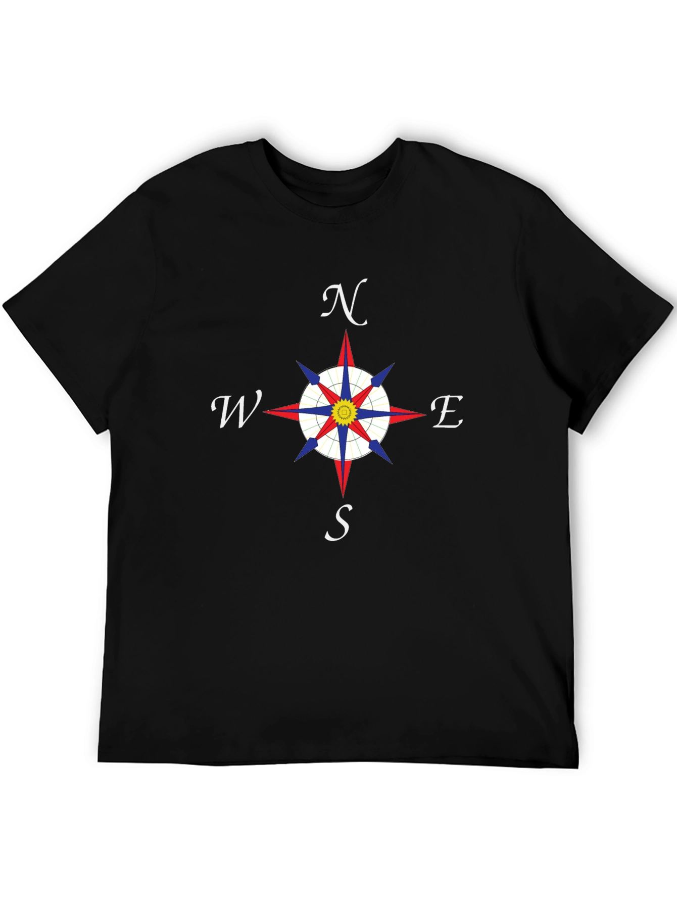 Compass Rose T-Shirt - Nautical Direction Design