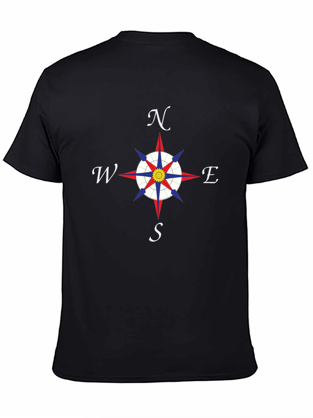 Compass Rose T-Shirt - Nautical Direction Design