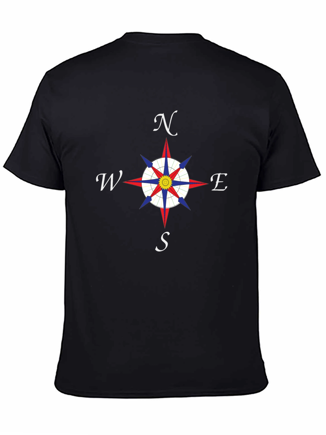 Compass Rose T-Shirt - Nautical Direction Design
