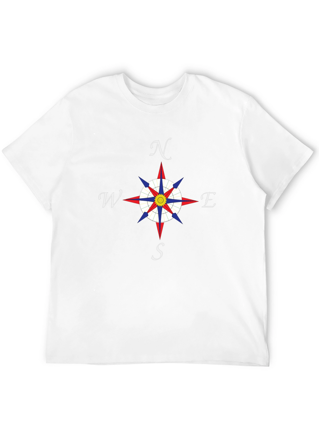 Compass Rose T-Shirt - Nautical Direction Design