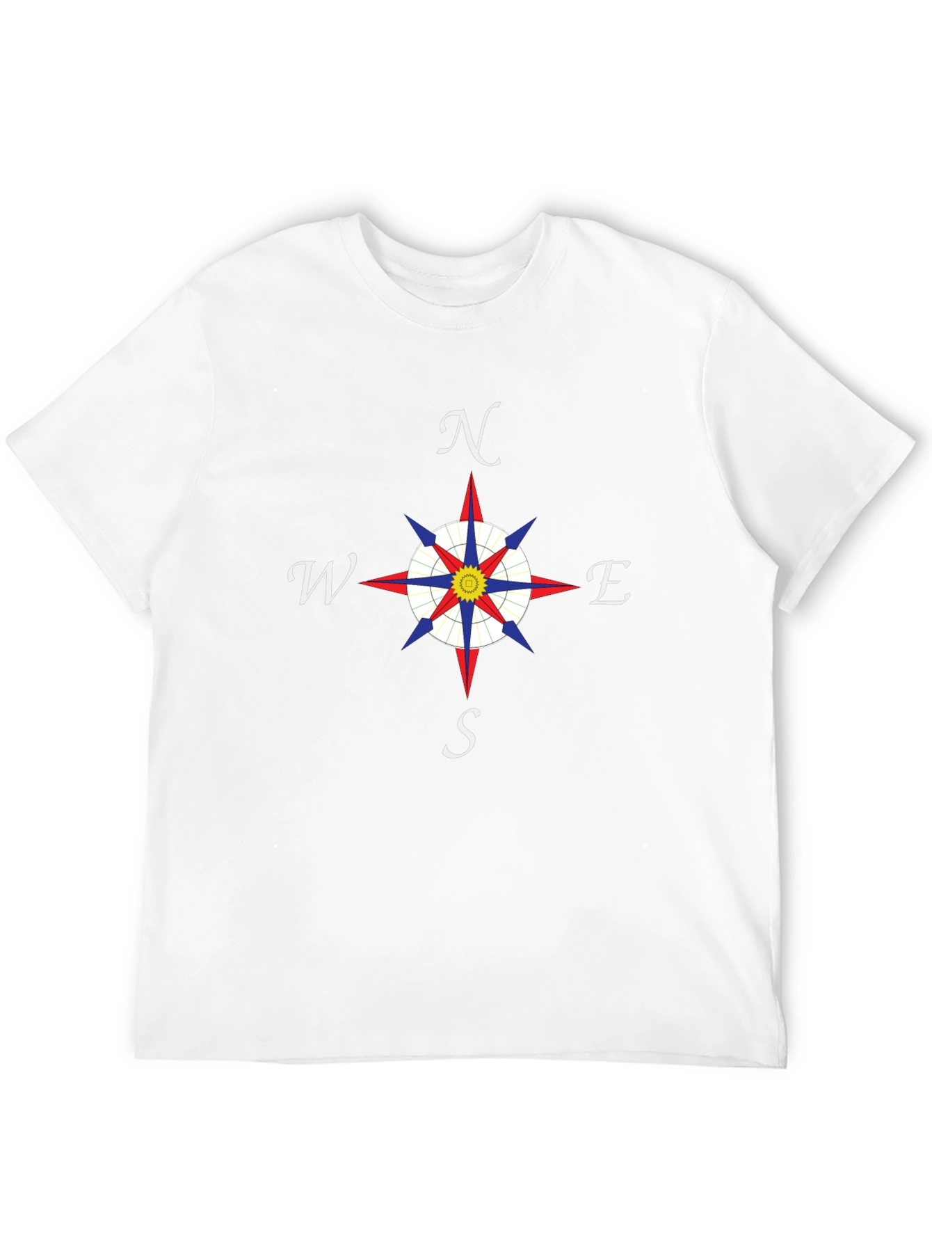 Compass Rose T-Shirt - Nautical Direction Design