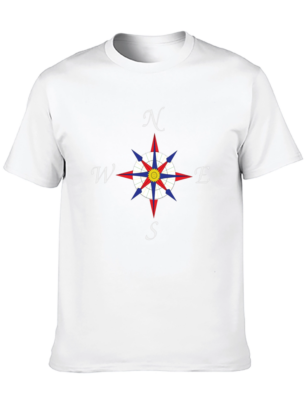 Compass Rose T-Shirt - Nautical Direction Design