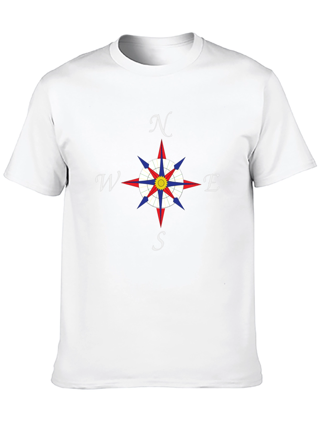 Compass Rose T-Shirt - Nautical Direction Design