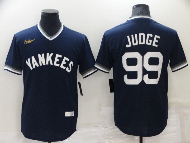 Men's New York Yankees Aaron Judge #99 Navy Authentic Game Jerseys