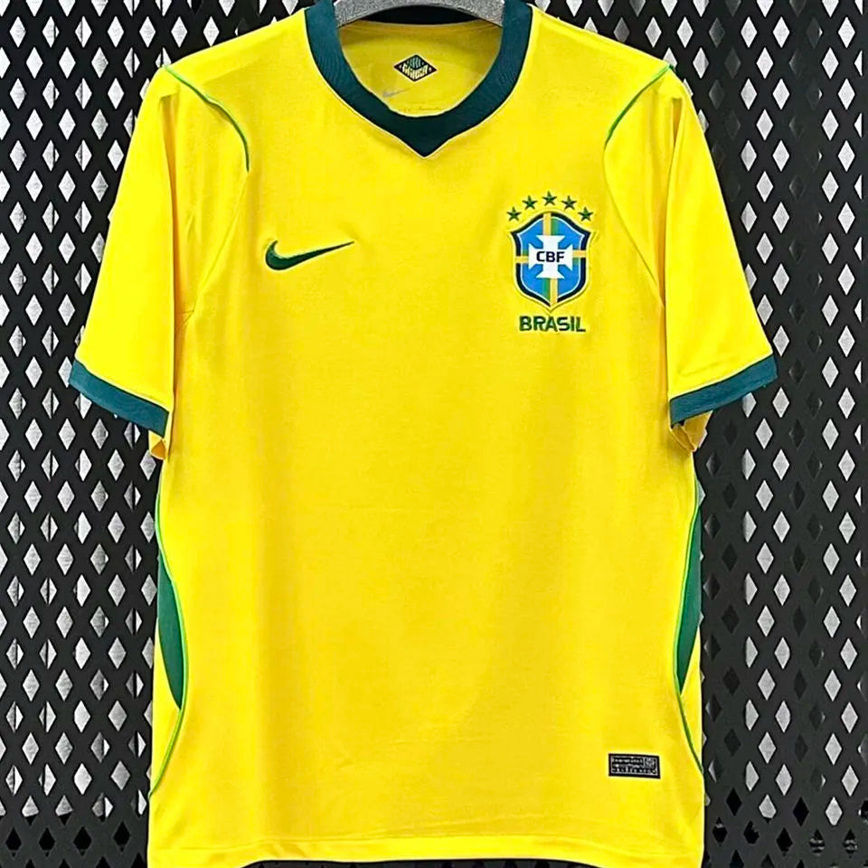 2026/27 Brazil Home Yellow Fans Soccer Jersey Front