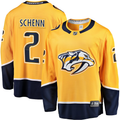 Men's Nashville Predators Luke Schenn #2 Gold Home Breakaway Jerseys