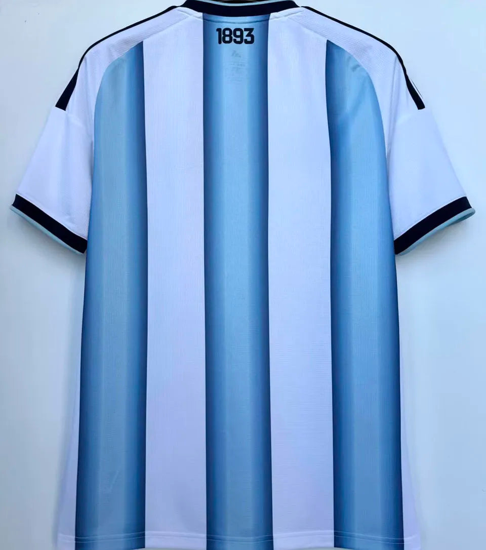 2026/27 Argentina 1:1 Quality Home Fans Soccer Jersey (Have Right Patch 有右臂章 金底白字） Detail 1