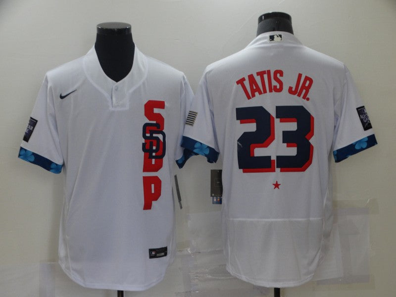 Men's San Diego Padres Fernando Tatis Jr. #23 White ALL STAR Player Jerseys