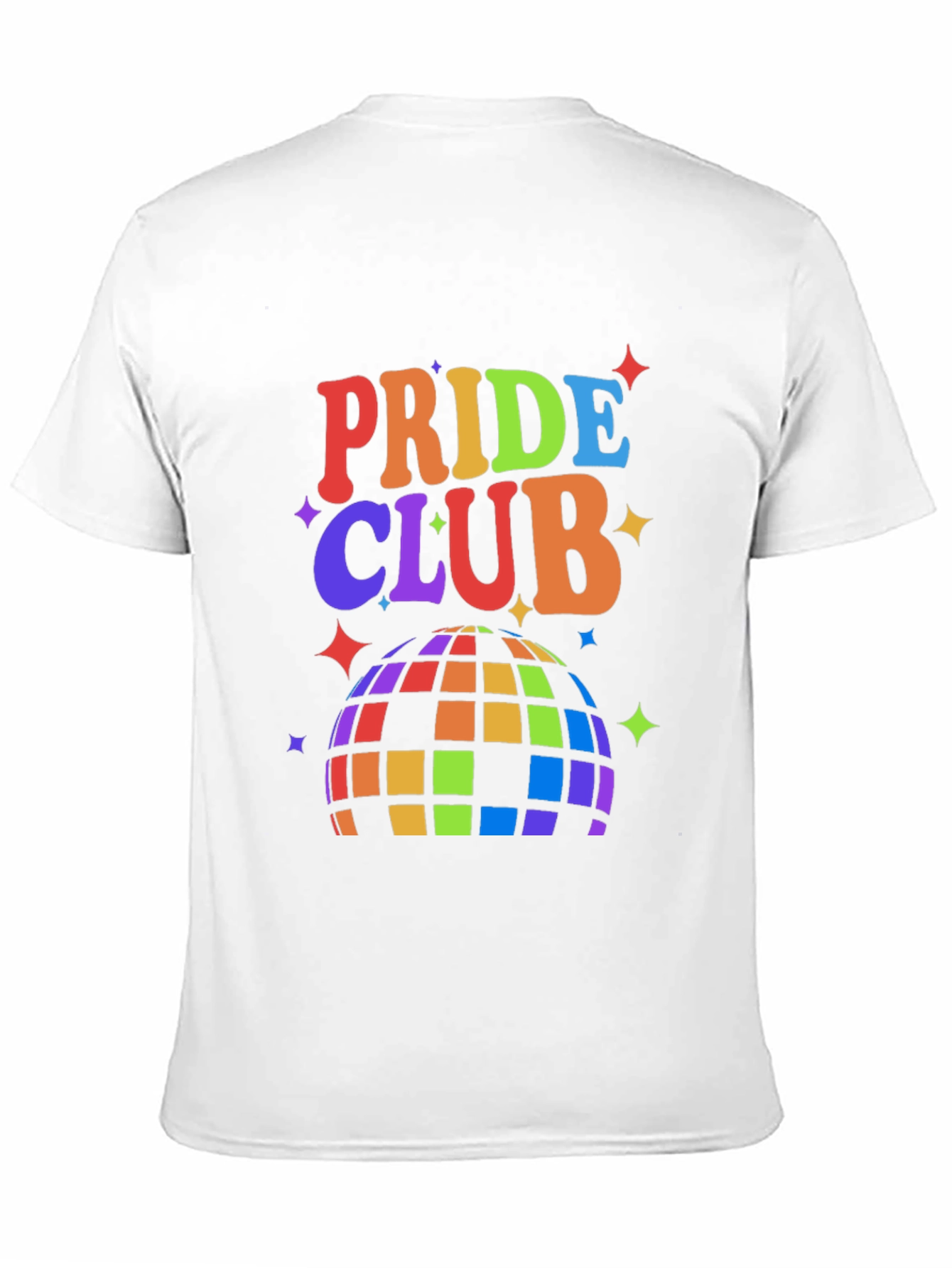 Pride Club Rainbow Disco Ball Graphic Tee