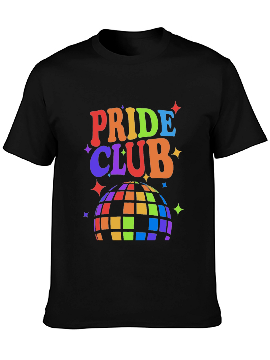 Pride Club Rainbow Disco Ball Graphic Tee
