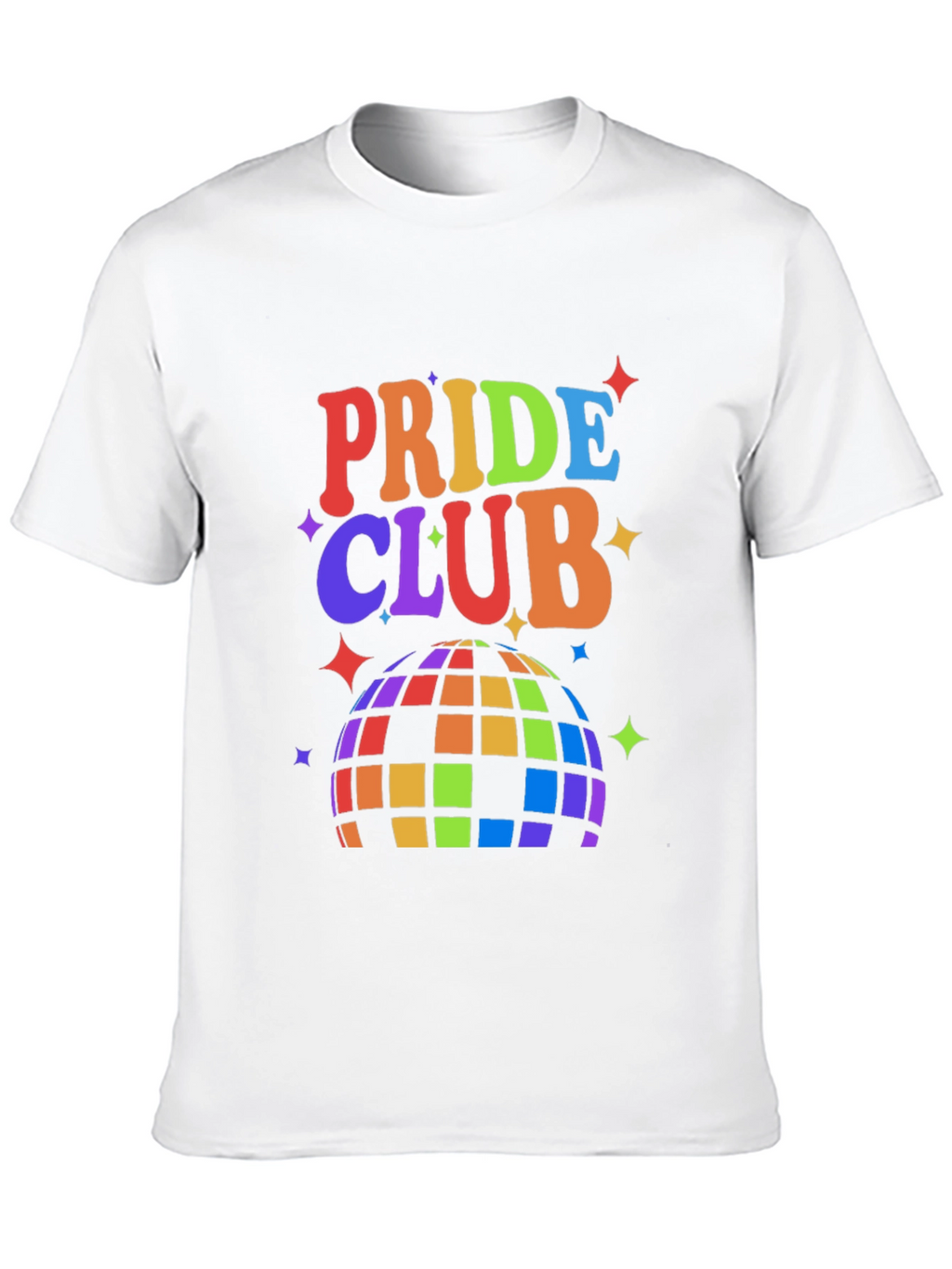 Pride Club Rainbow Disco Ball Graphic Tee