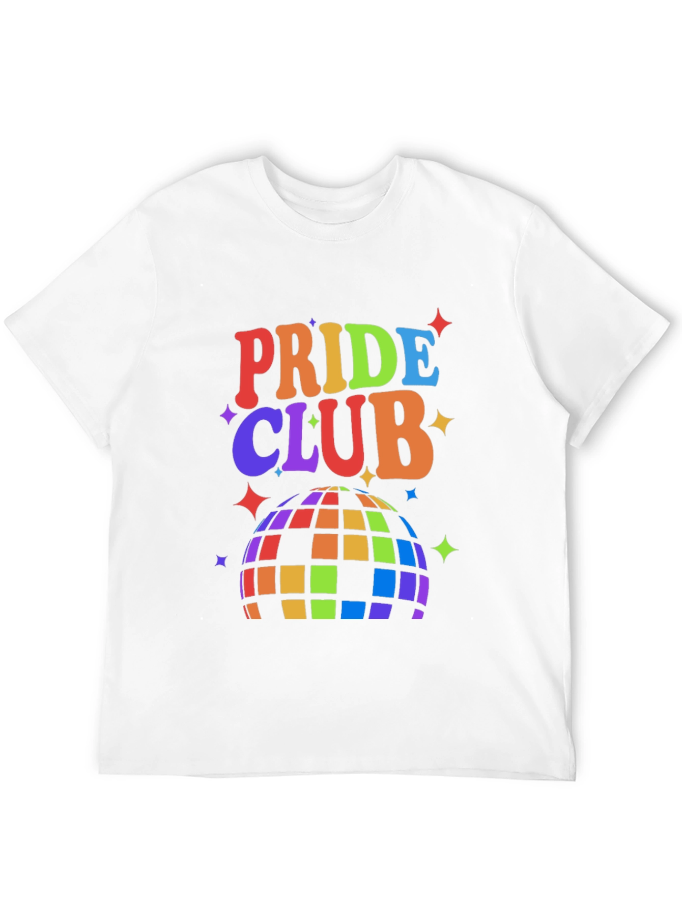 Pride Club Rainbow Disco Ball Graphic Tee