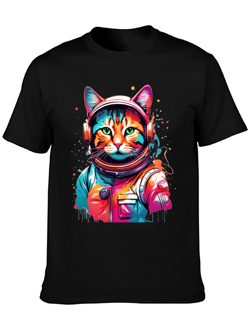 Astronaut Cat T-Shirt - Space Kitty Tee