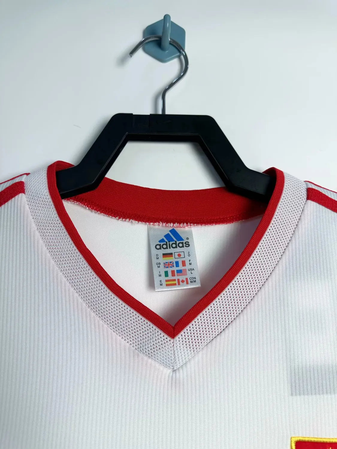 1998 CFA White Retro Soccer Jersey Detail 2