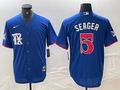 Men's Texas Rangers Corey Seager #5 Royal City Connect Limited Player Jerseys