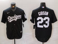 Men's Los Angeles Dodgers Kirk Gibson #23 Black Replica Player Jerseys