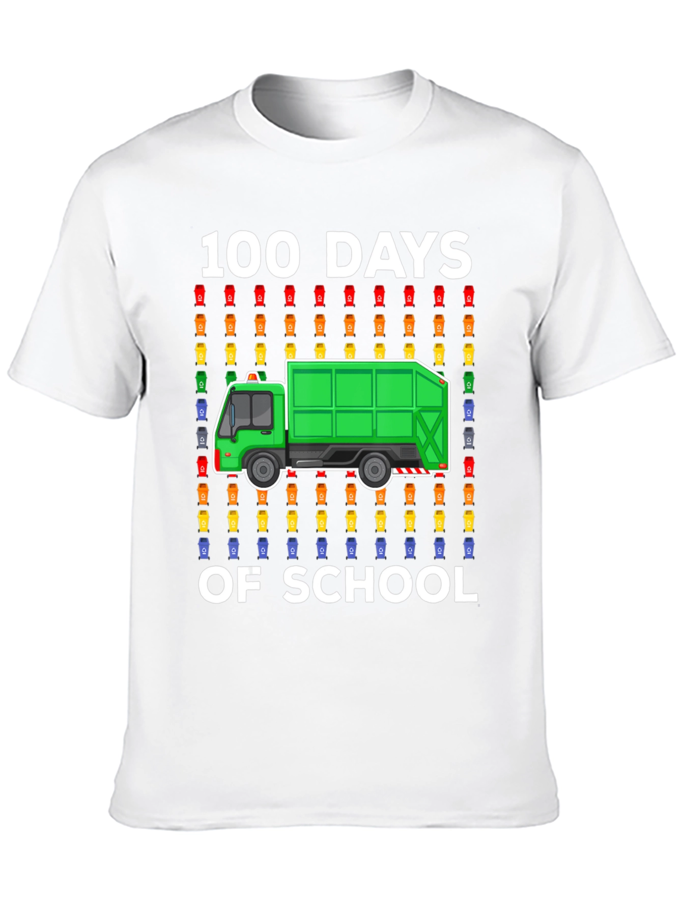 100 Days of School Garbage Truck T-Shirt