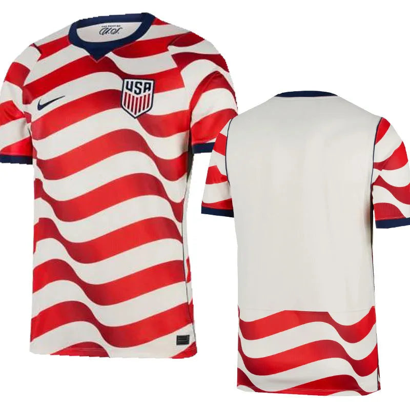 2026/27 U.S Home Fans Soccer Jersey 胸前实心红条 Front