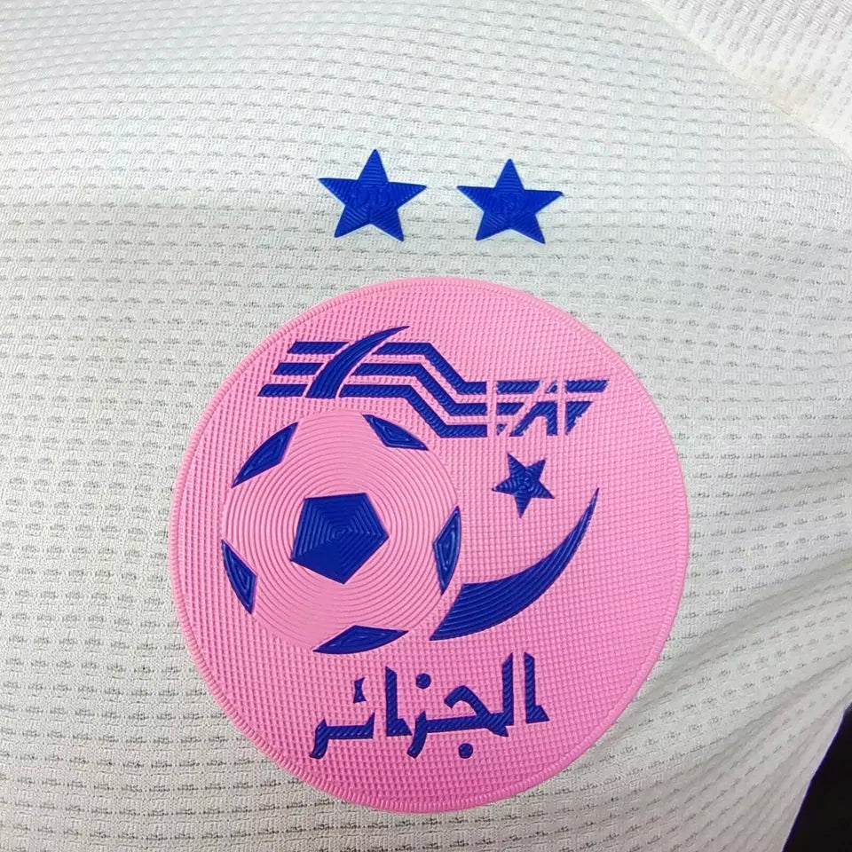 2025 Algeria Special Edition White Player Version Jersey A30 Detail 1