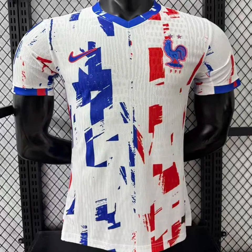 zizou #10 France Blue Special Edition Retro Style Fans Jersey Detail 2