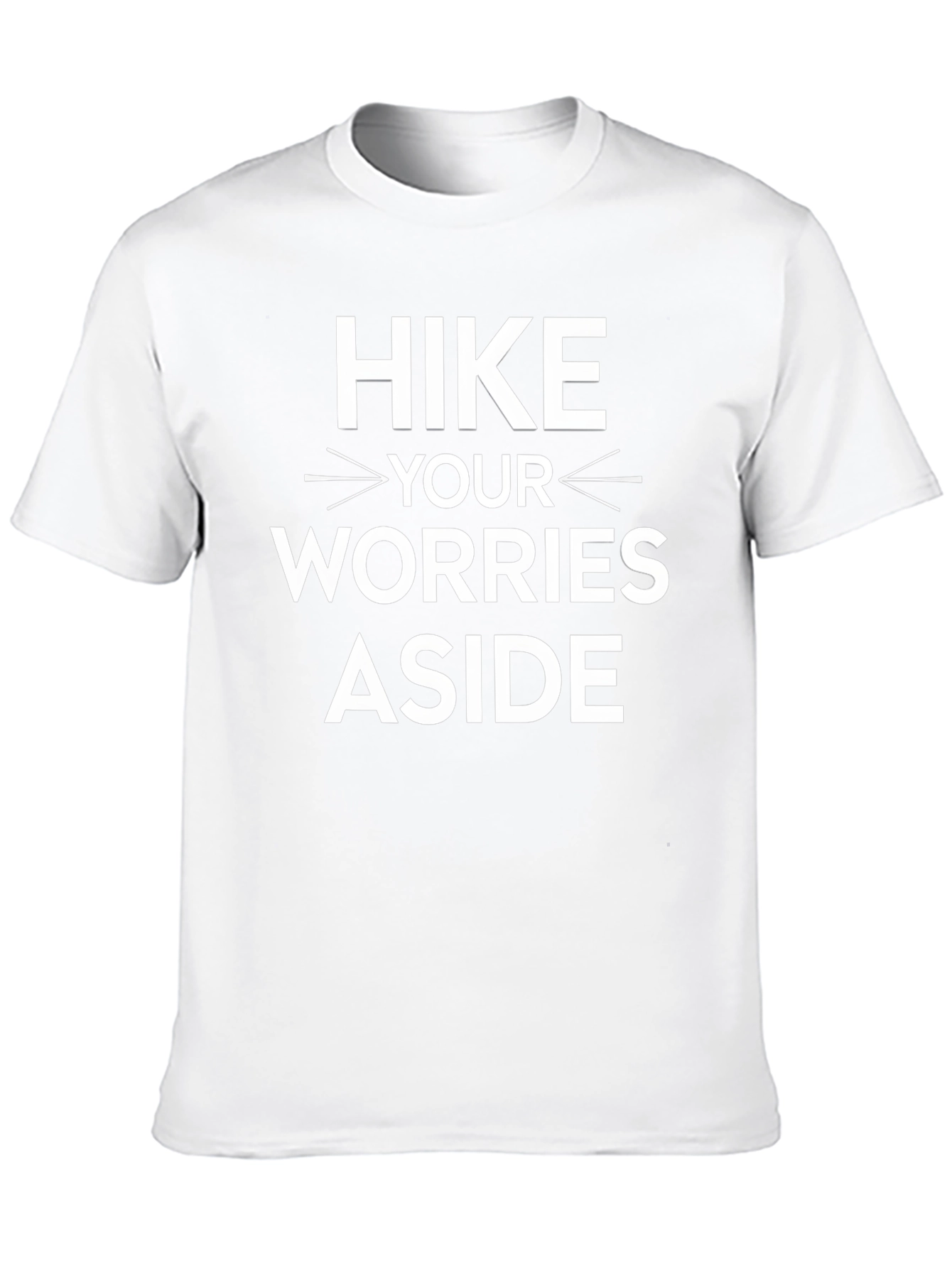 Hike Your Worries Aside Graphic Tee - Black