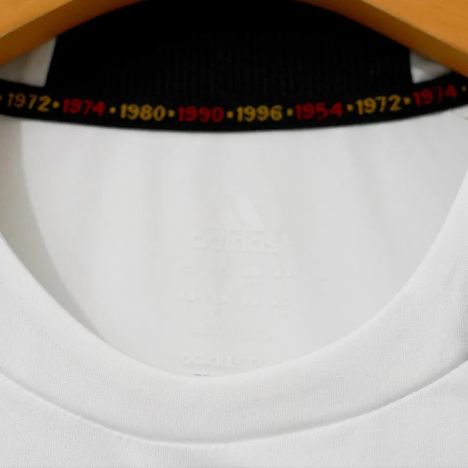 2008 Germany Home White Retro Soccer Jersey Detail 3
