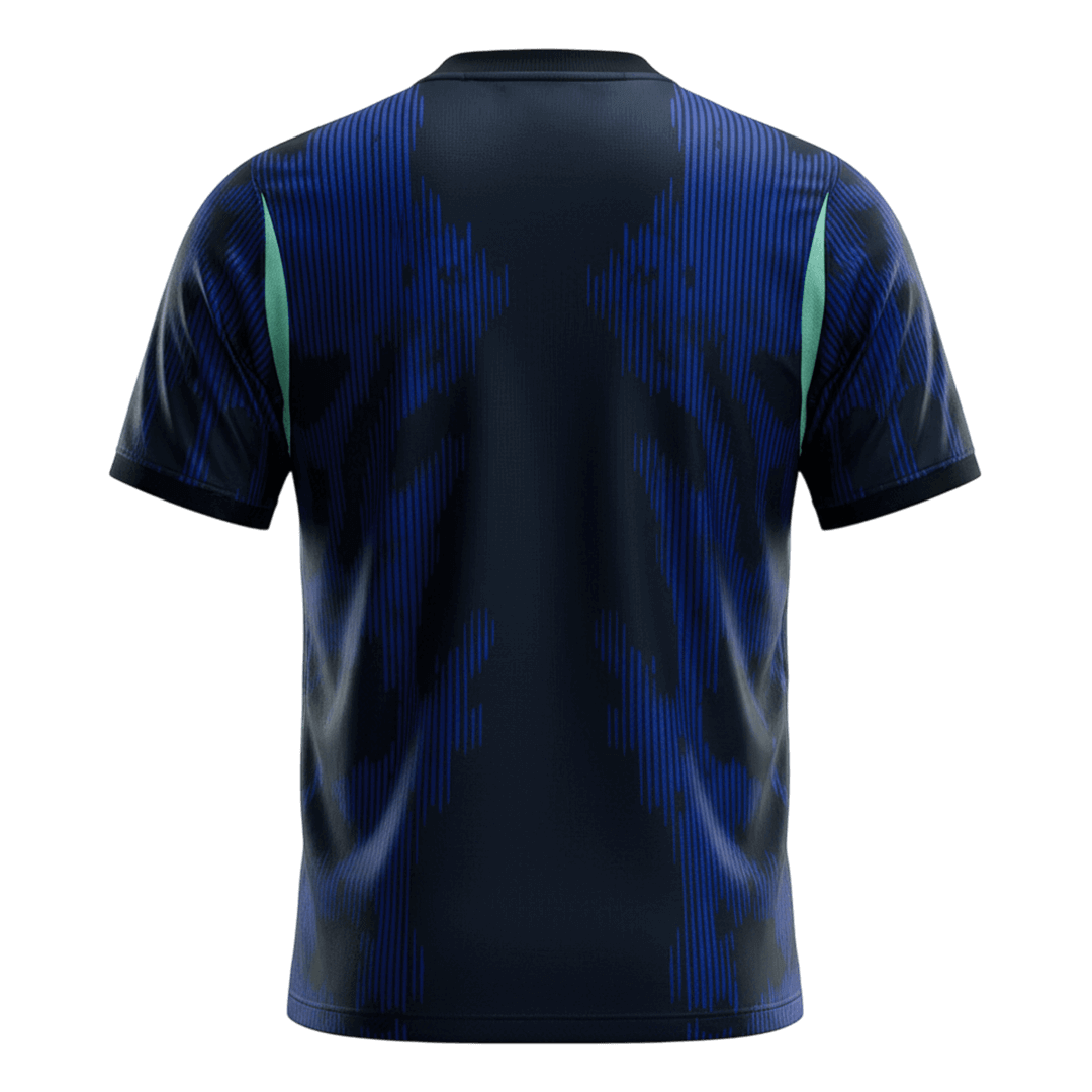 Brazil Away Soccer Jersey World Cup 2026 Navy Back