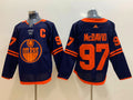 Men's Edmonton Oilers Connor McDavid #97 Navy Alternate Premier Breakaway Player Jerseys