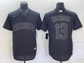 Men's San Diego Padres Manny Machado #13 Black Inverted Legend Jerseys