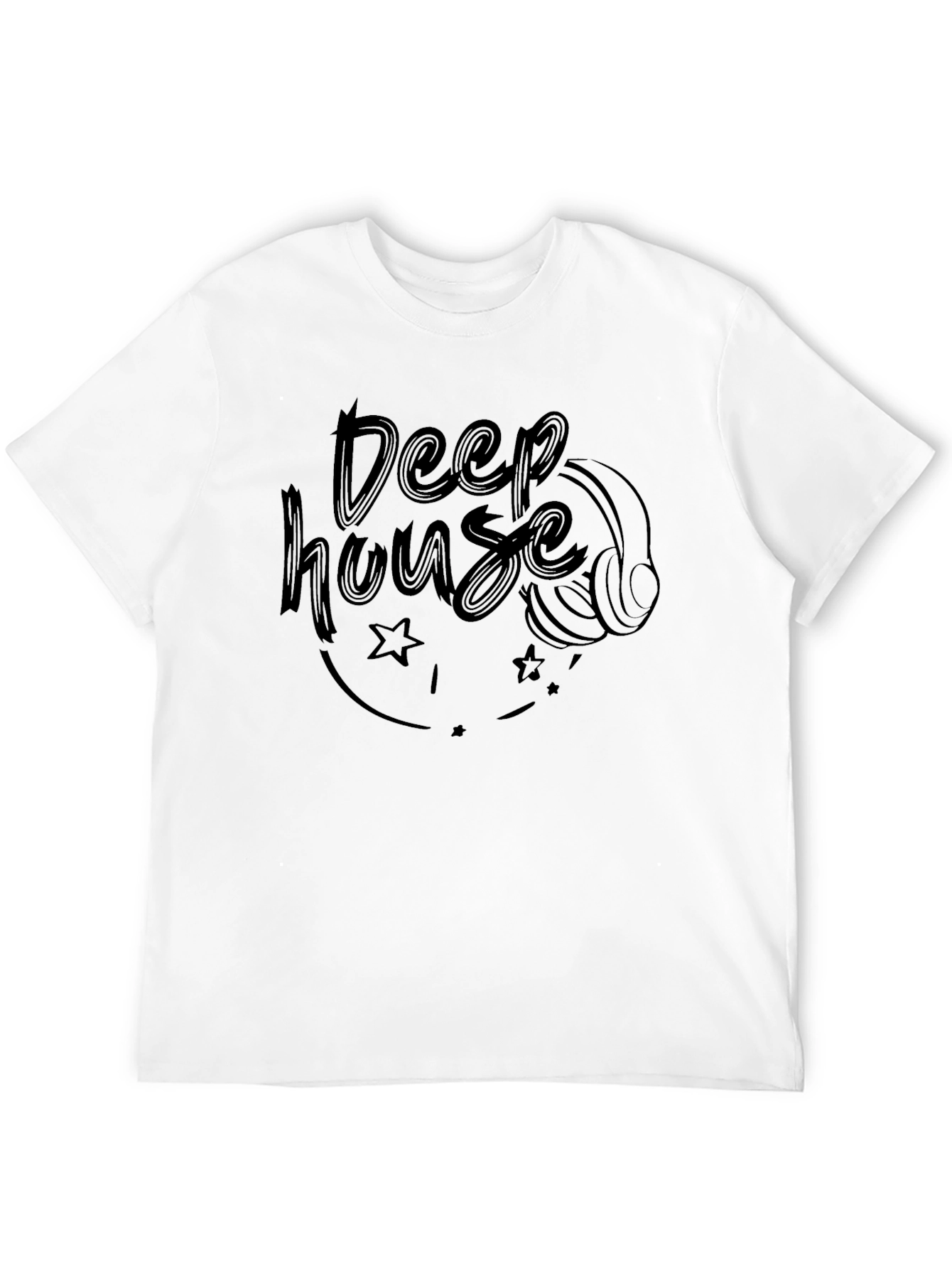 Deep House Music T-Shirt - DJ Headphone Graphic Tee