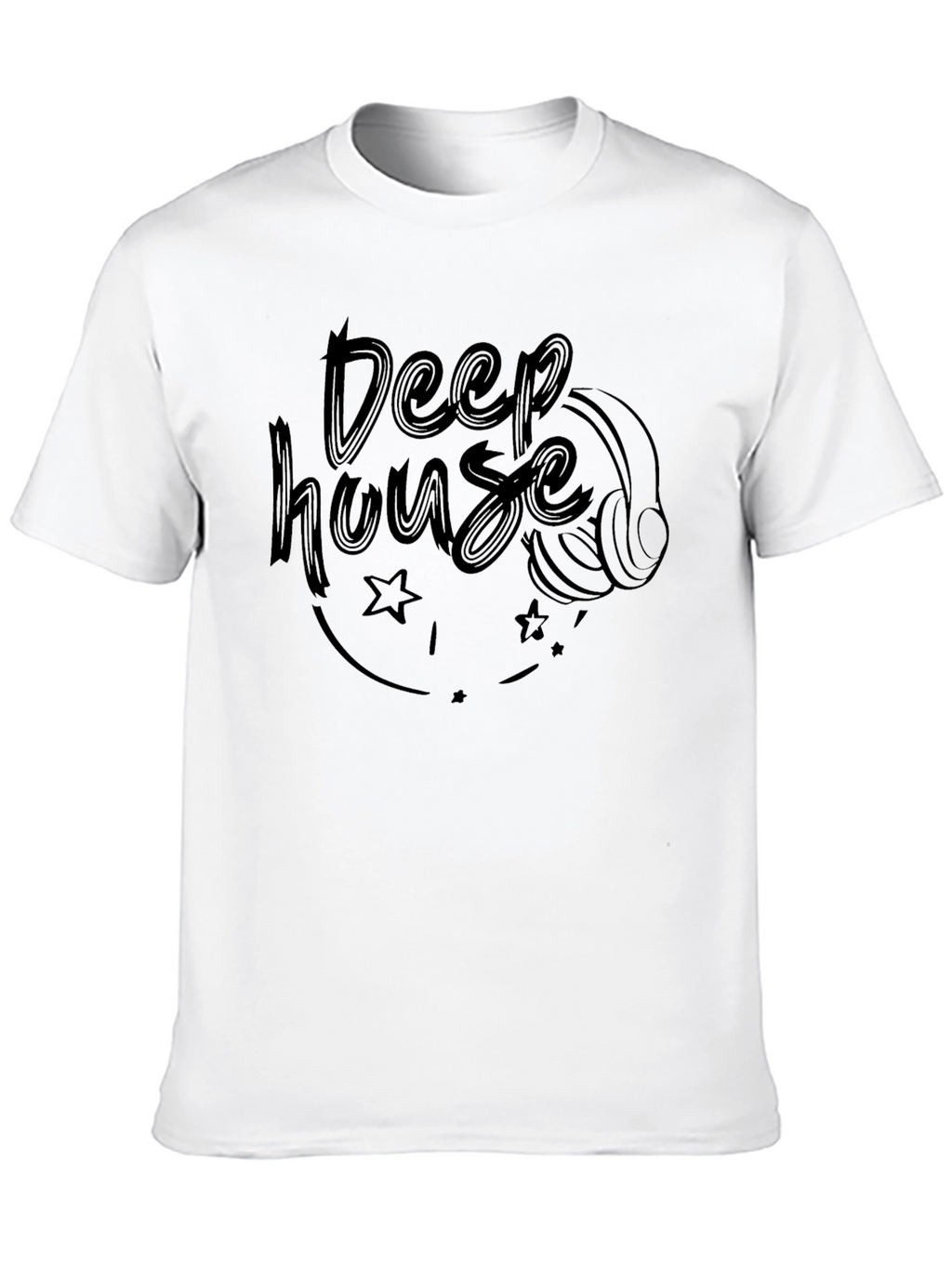 Deep House Music T-Shirt - DJ Headphone Graphic Tee