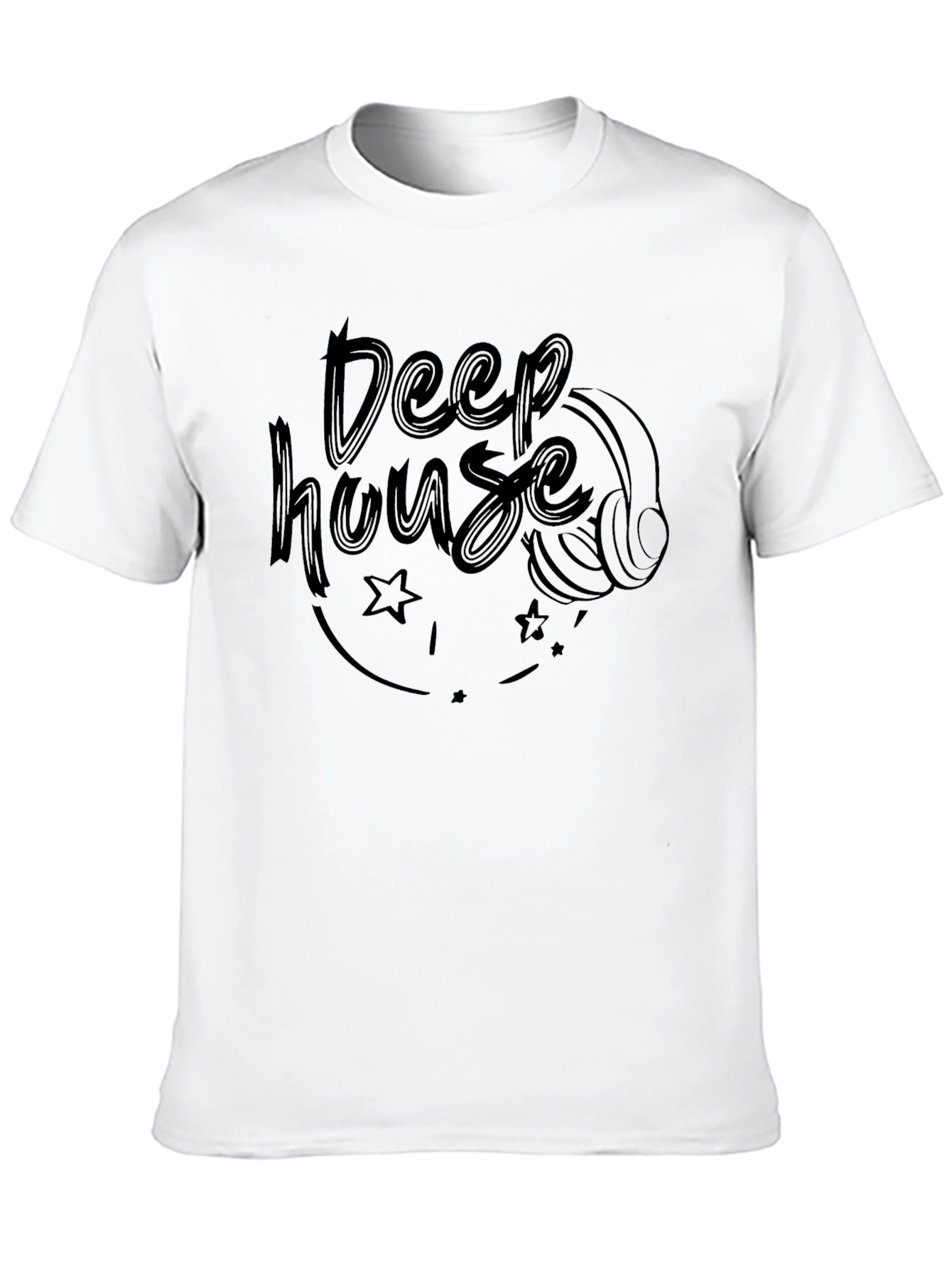 Deep House Music T-Shirt - DJ Headphone Graphic Tee